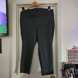 Torrid Black Pinstripe Womens Pants Size 3 Length 36"